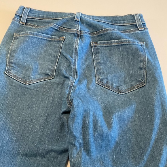 J Brand High Rise Blue Denim Flare Leg Jeans with Stretch, Size 26 - Picture 11 of 16